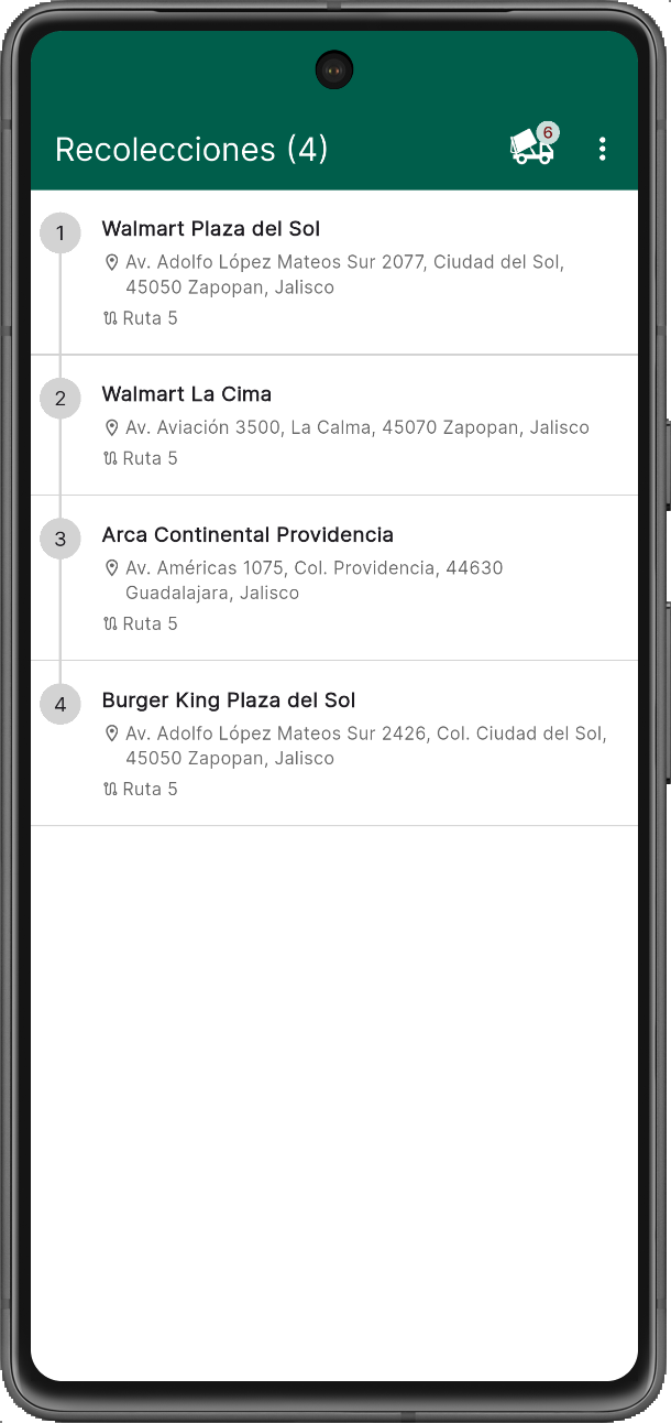 Rëko App Móvil para recolección de residuos en México